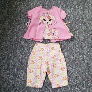 60s/70s flower‎ Power Puppy Toddler Set